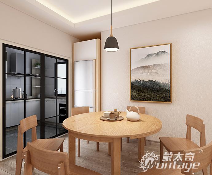 116㎡北歐兩居，硅藻泥素雅清爽而不失大氣